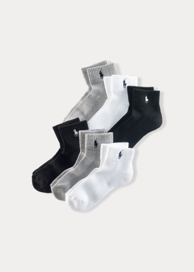 Women's Polo Ralph Lauren Ankle Sport 6-Pack Socks | 826190CFZ